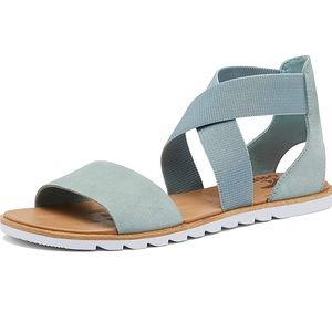 Sorel Ella II Sandal in Crushed Blue. Size 8.5. NWT.
